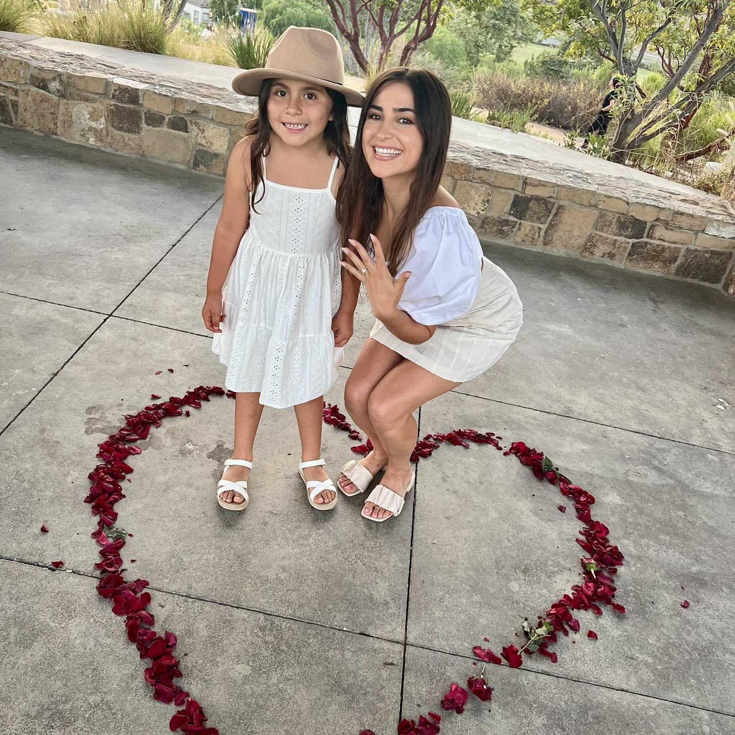 This was the proposal Emma was included in on July 13, 2024 where she & Manny both asked if Erika would like to be part of the family forever. It was an incredibly special moment to share all 3 of us.