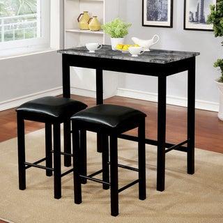 Porch & Den Joseph Black 3-piece Dining Table Set