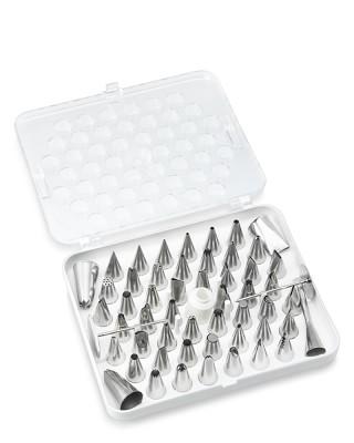 Ateco Stainless-Steel Decorating Tube 55-Pieces Set with Storage Case