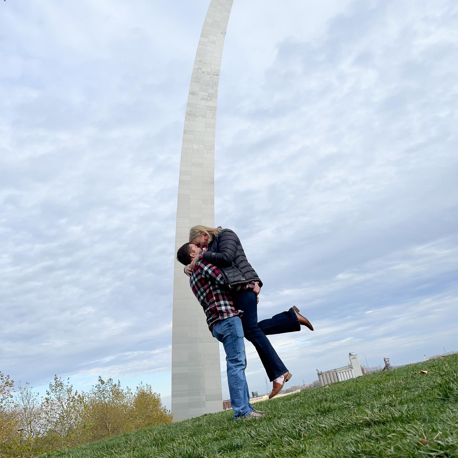 One of our favorite places to visit - St. Louis! It was our first out of town trip together