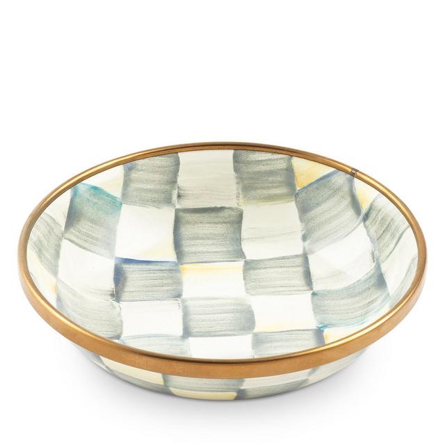 Mackenzie-Childs Sterling Check Enamel Dipping Bowl