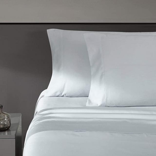 Vera Wang | 800 Collection | Bed Sheet Set - 800 Thread Count, Silky Smooth & Wrinkle-Resistant Bedding, King, Blue