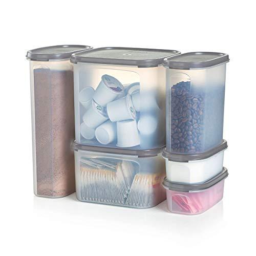 Tupperware Modular Mates in Limited Edition Grey - 6 Piece Beverage Center
