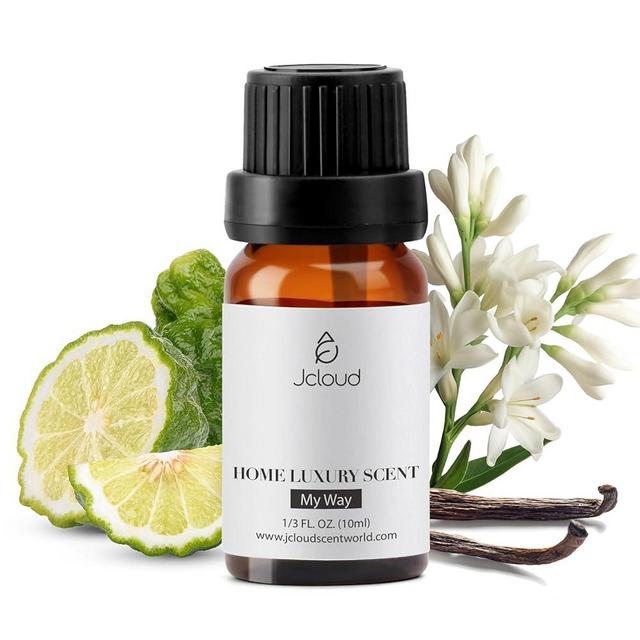 JCLOUD My Way Essential Oil for Diffuser - Hotel Collection Diffuser Oil & Home Luxury Scents – Pure Aromatherapy Diffuser Oil with Bergamot, Tuberose & Vanilla, Natural & Pet Safe – 10mL