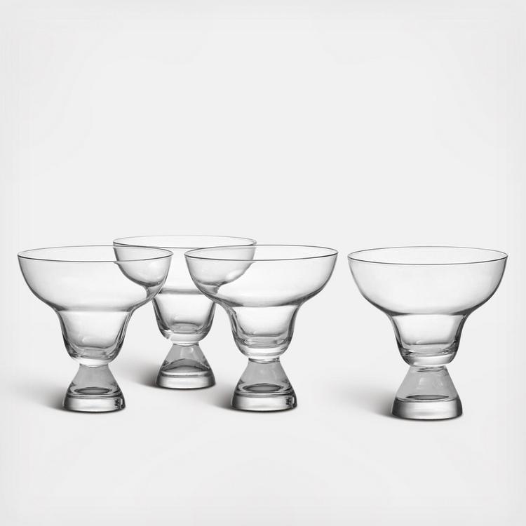 Mikasa Party 10 oz. Stemless Martini Glasses, Set of 4