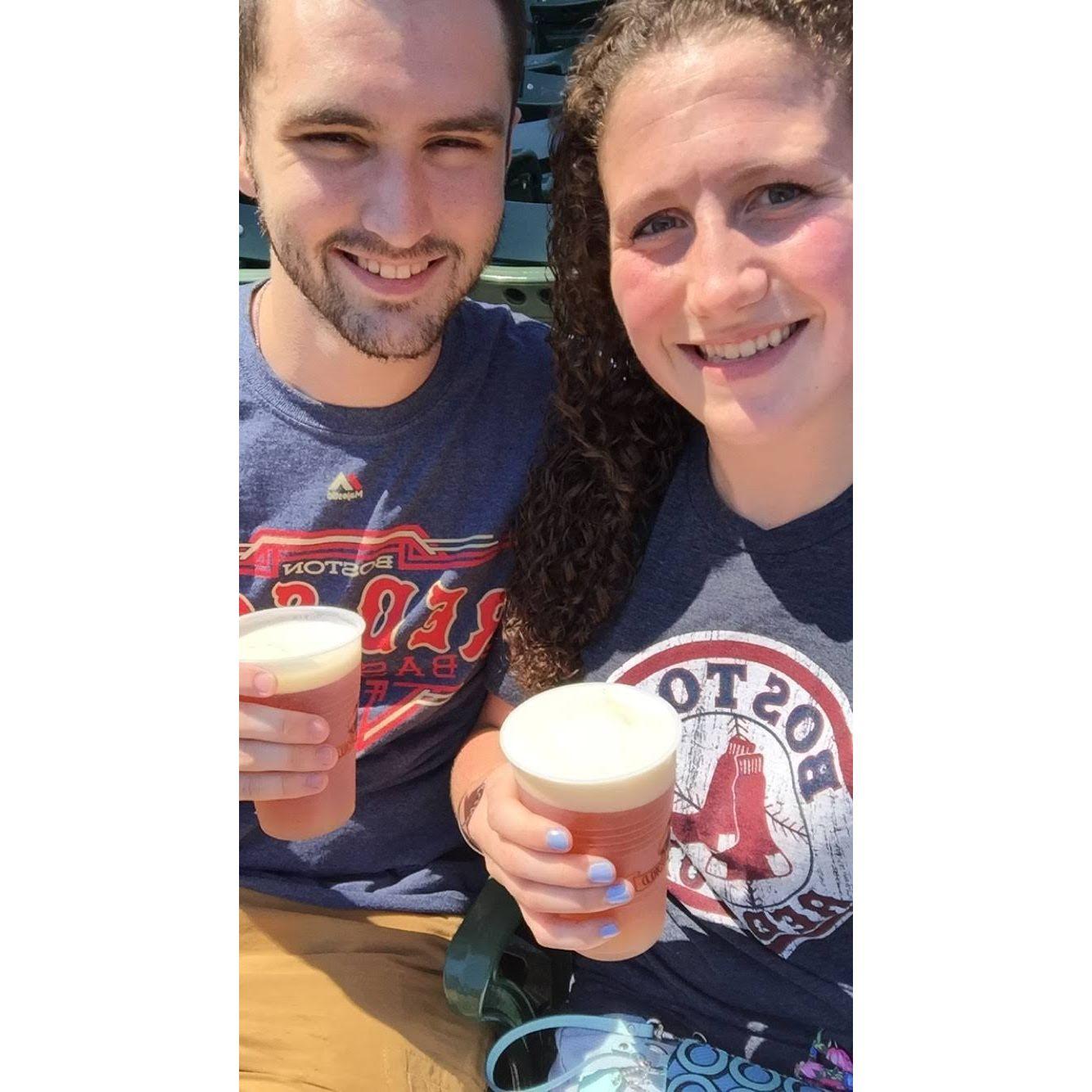 First Red Sox Game Summer 2015