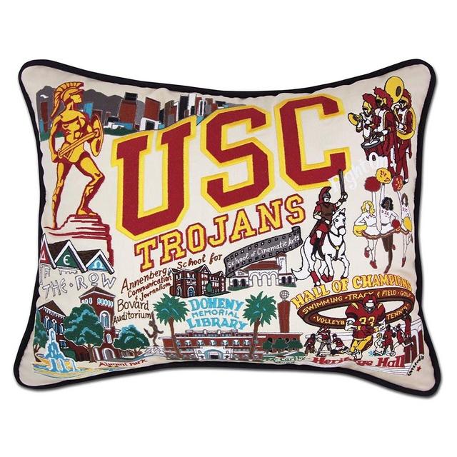 Catstudio University of Southern California (USC) Collegiate Embroidered Decorative Throw Pillow