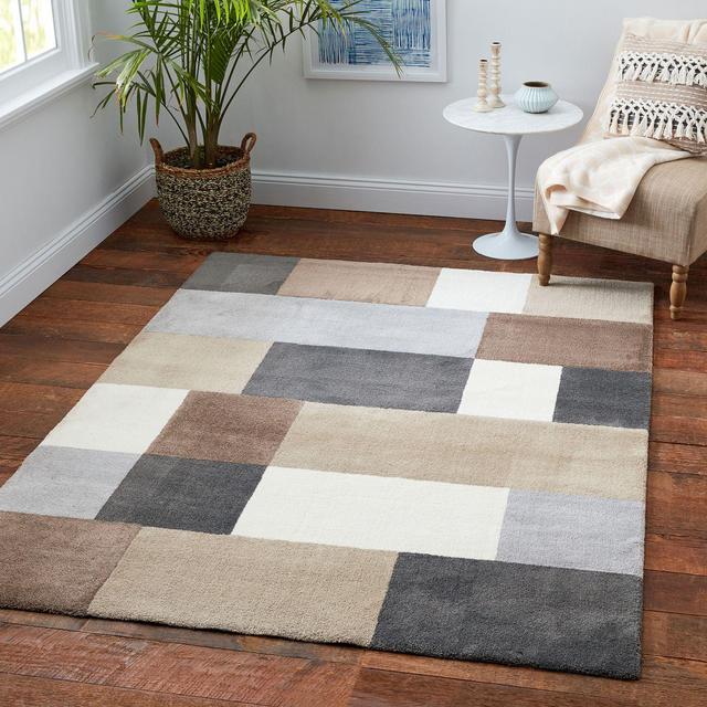 Medley Blocks 5'3 x 6'11 Multicolor Area Rug