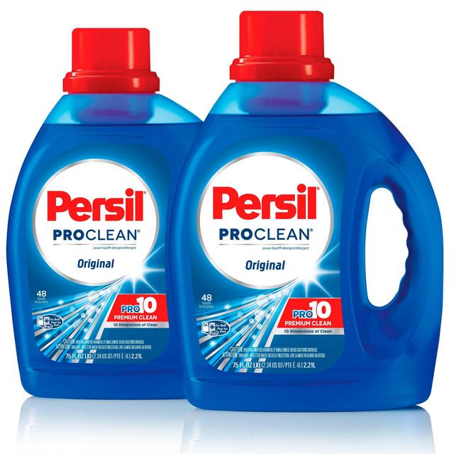 Persil ProClean Liquid Laundry Detergent, Original, 75 Fluid Ounces, 96 Total Loads (Pack of 2)