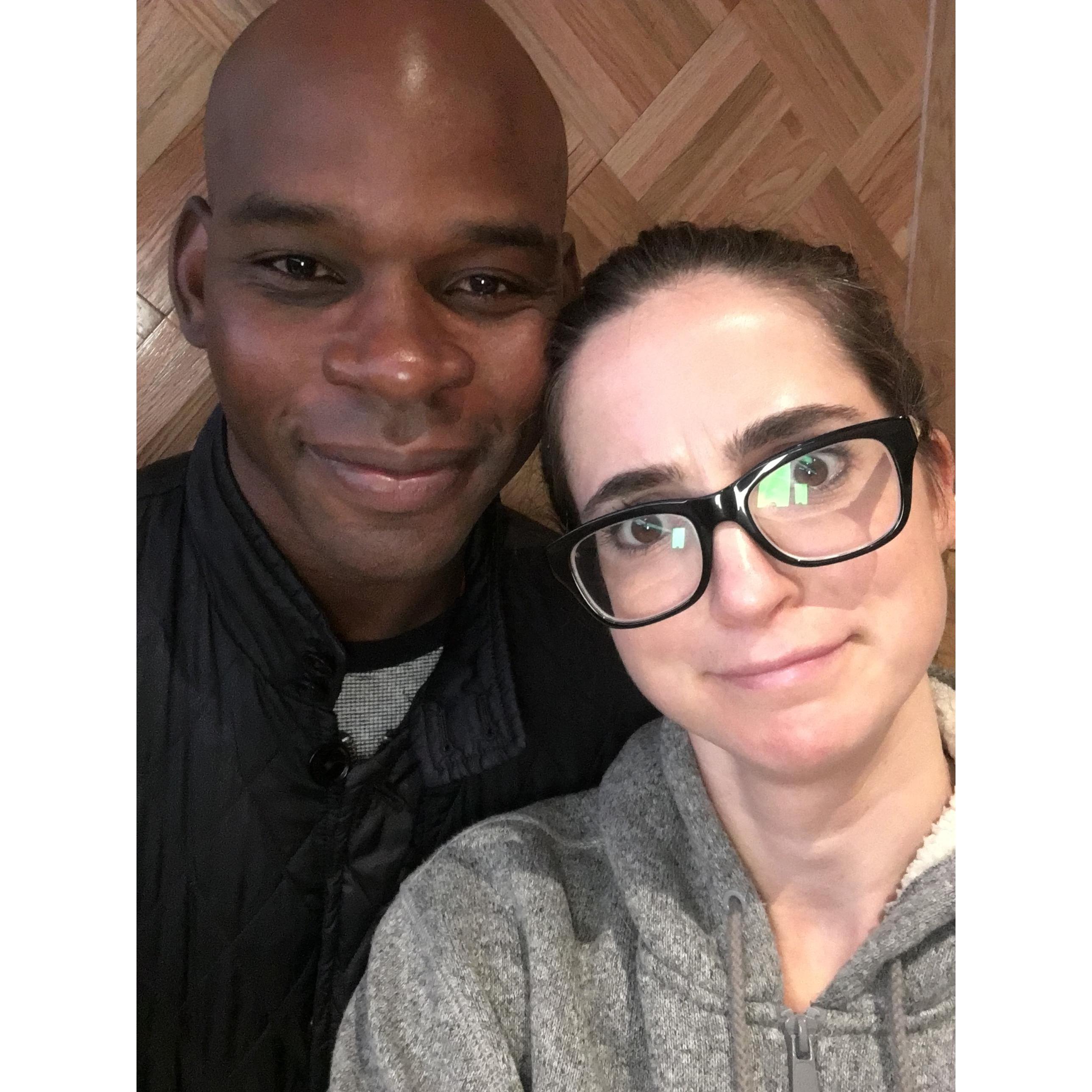 Most nights Carlyle goes out to "take Max on a walk" and ends up here: Salt & Straw. Courtney went with him this time to get some of that famous ice cream. Hayes Valley, San Francisco (November 2017)