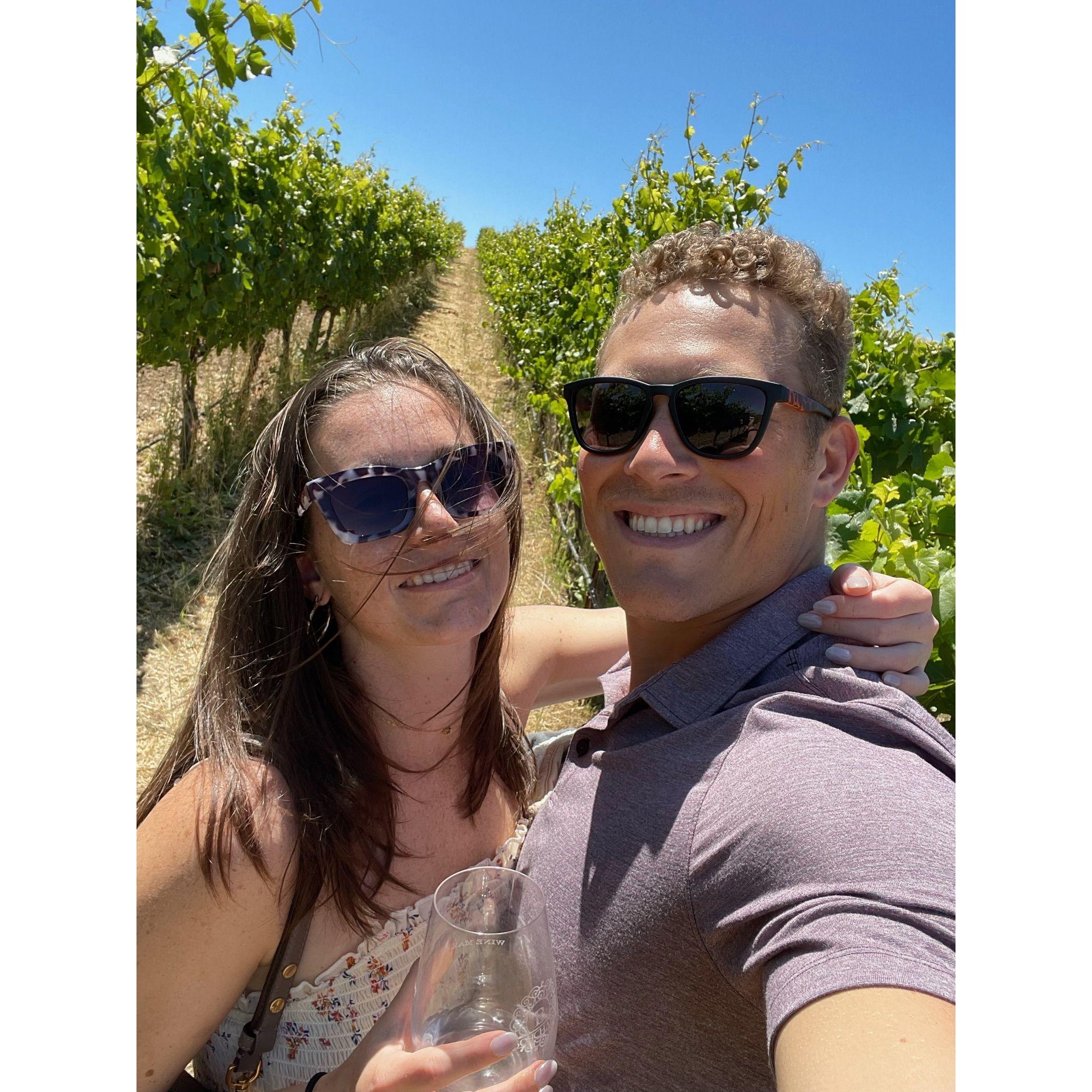 Several glasses of wine later!