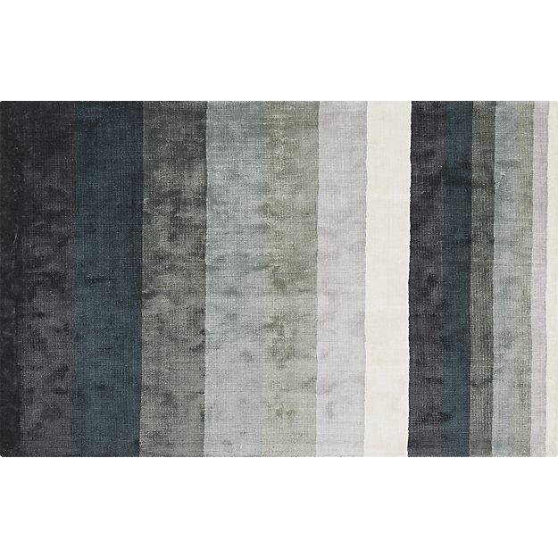 Tidal Hand Loomed Blue Grey Rug 5'x8'