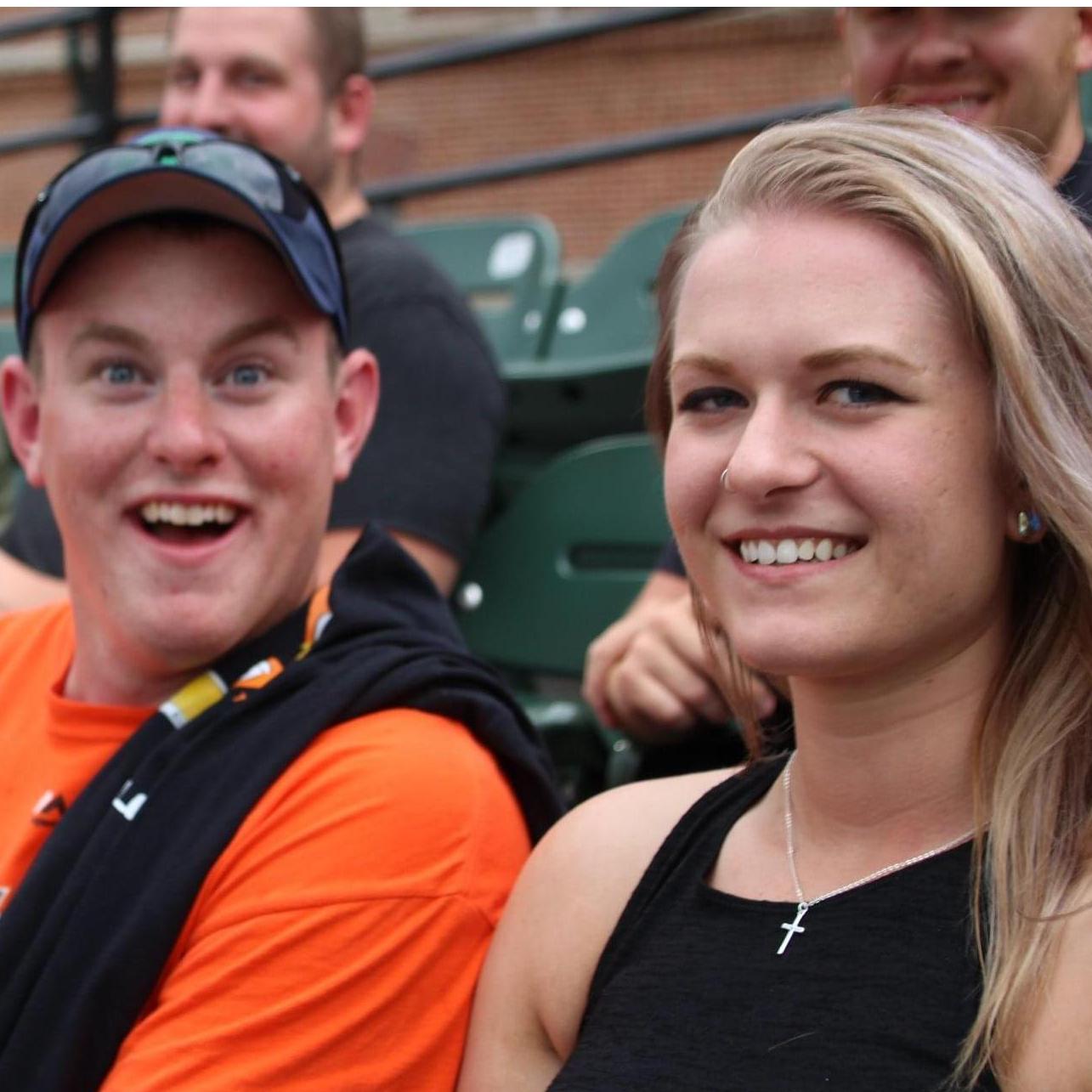The first photo ever taken of us... a few months before we started dating.