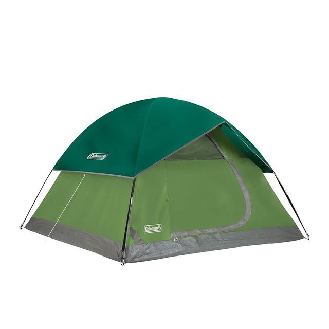 Coleman Sundome Camping Tent with Rainfly, 2/3/4/6 Person Tent Sets Up in 10 Mins, Weatherproof Tent for Camping, Festivals, Backyard, Sleepovers, & More