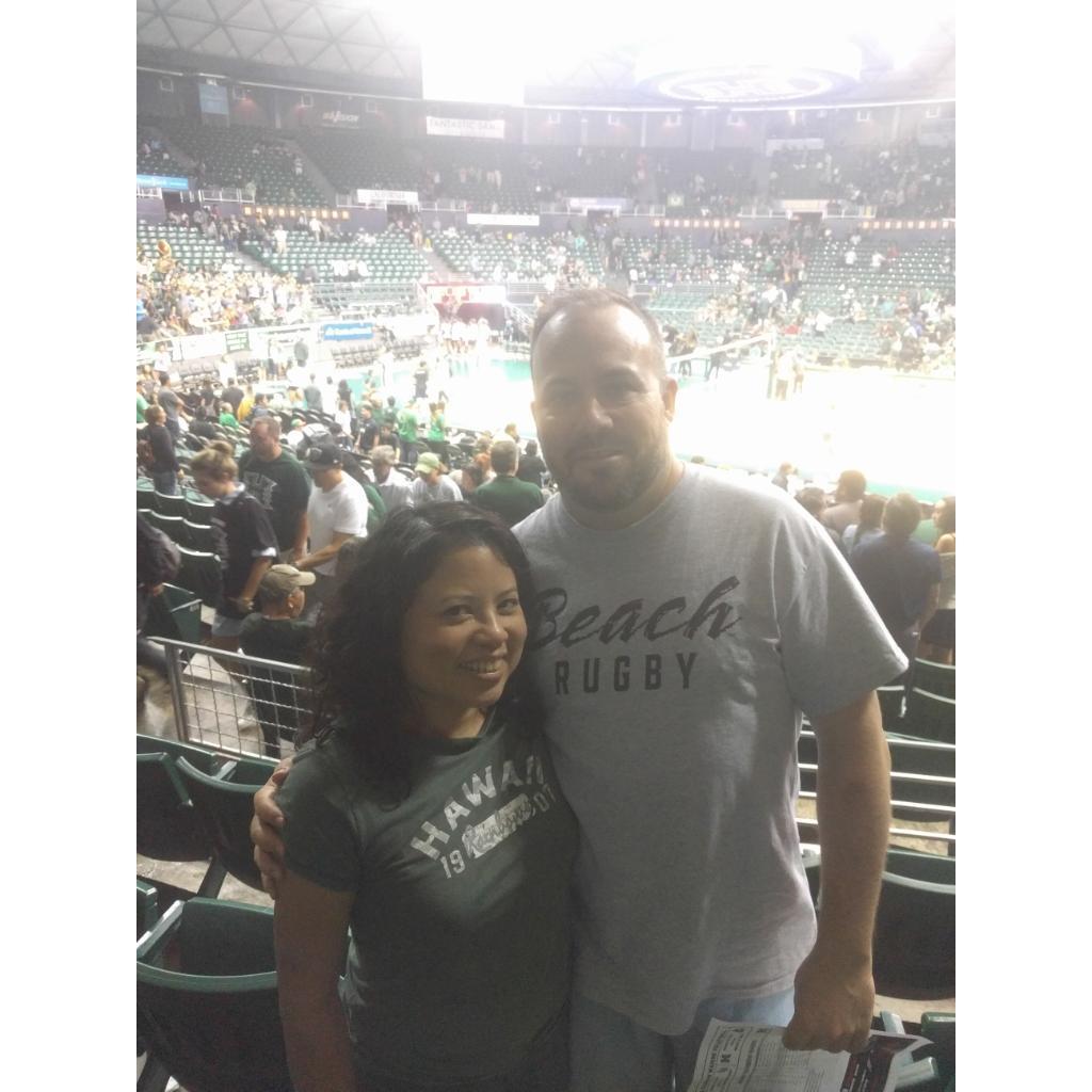 Our rival alma maters at Wahine Volleyball, UH vs CSULB Oct 2018