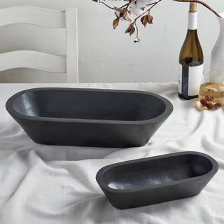 2-Piece Wooden Bowl