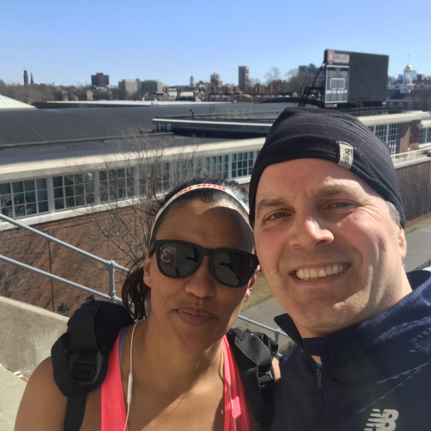 Running the Harvard Stadium stairs