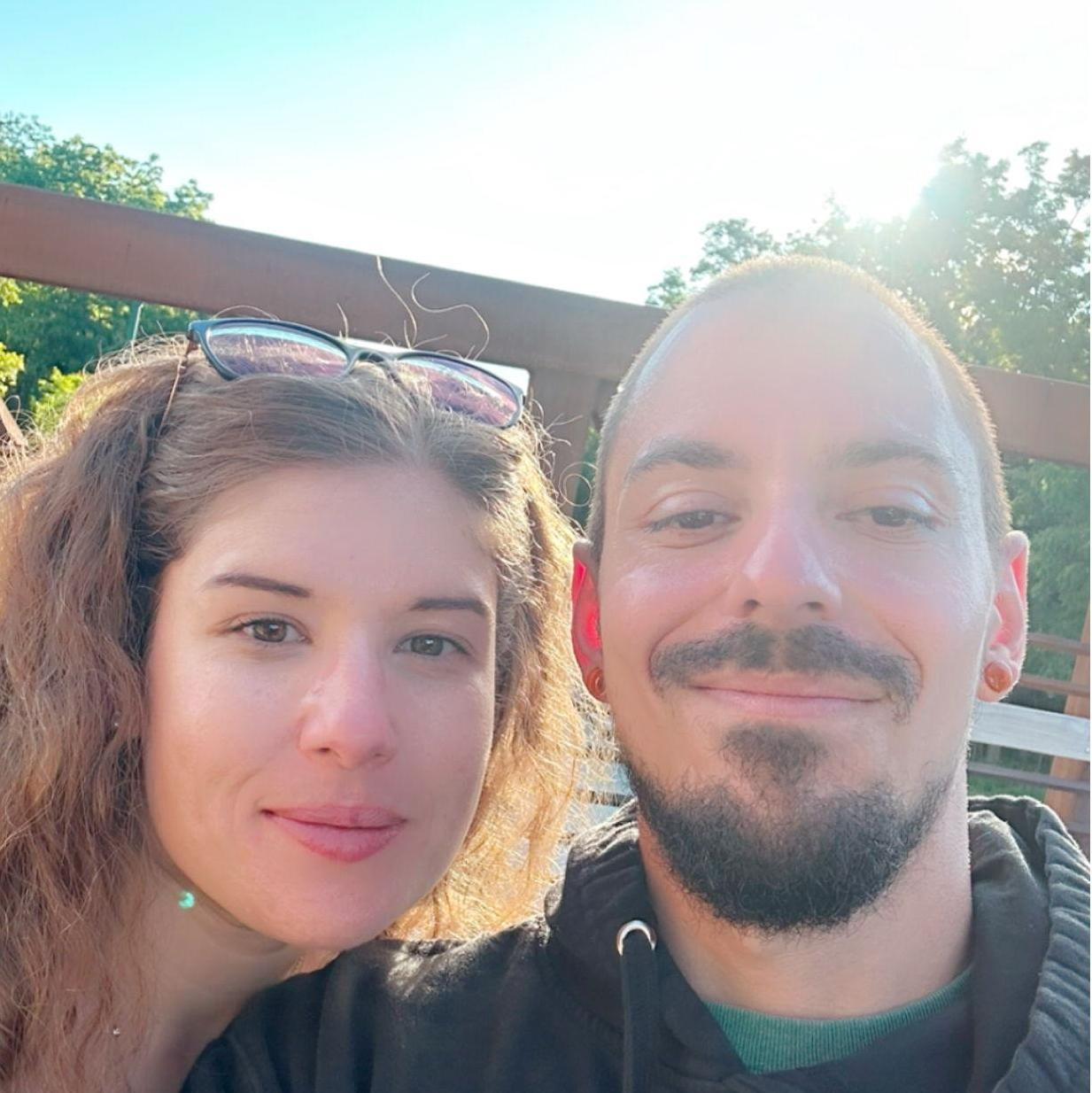 June 23, 2024: Walking at Robinson Woods North, enjoying the sunshine.