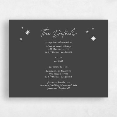 Charcoal, Grey Wedding Enclosure - Splendor