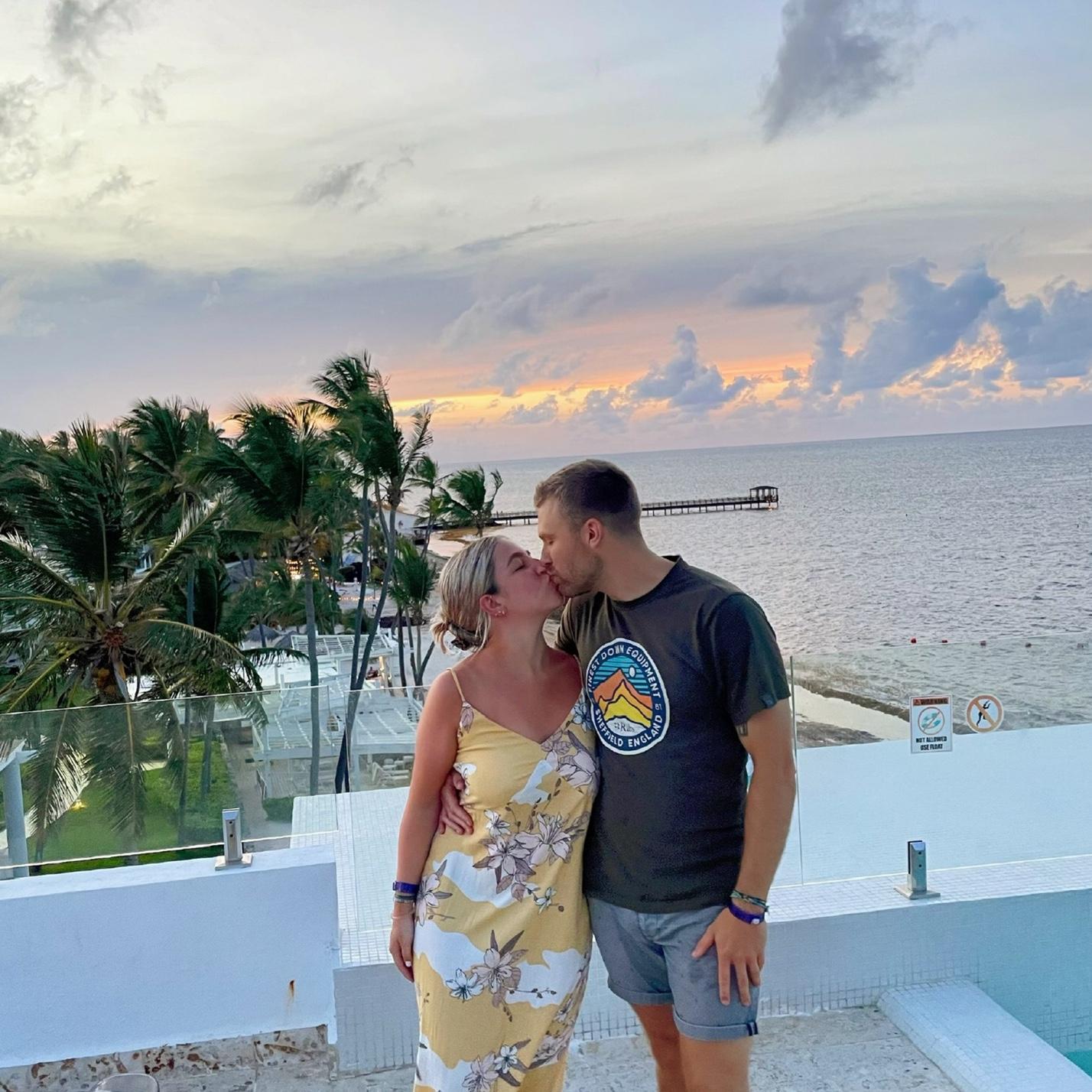 Hotel rooftop views in Punta Cana - our last night before flying home separately in June 2021!