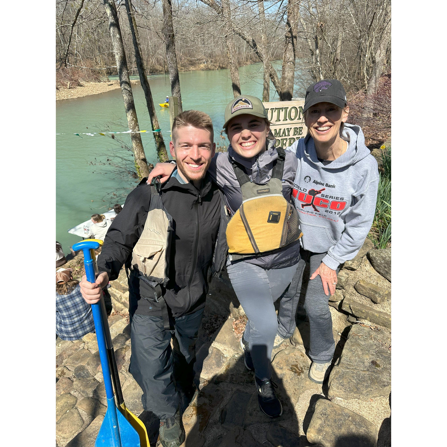 Walker joined Abby on her 3rd annual Jungle Boater race on the Mulberry River in Arkansas. They shared  a canoe and didn't get last...or flip!!