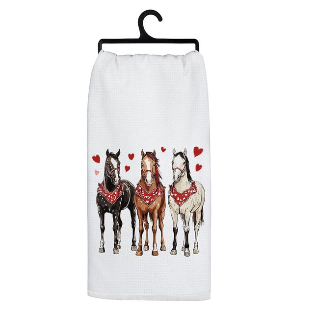 Koesus Horse Kitchen Towels, Western Hand Towels for Bathroom, Horse Lover Gifts Dish Towels, Kitchen Bathroom Decor, 16x24 Inch