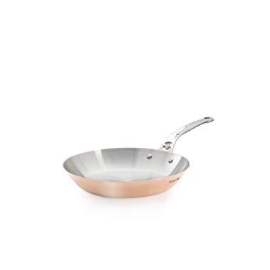 De Buyer Professional 28 cm Inocuivre Copper Fry Pan with Cast Stainless Steel Handle 6424.28