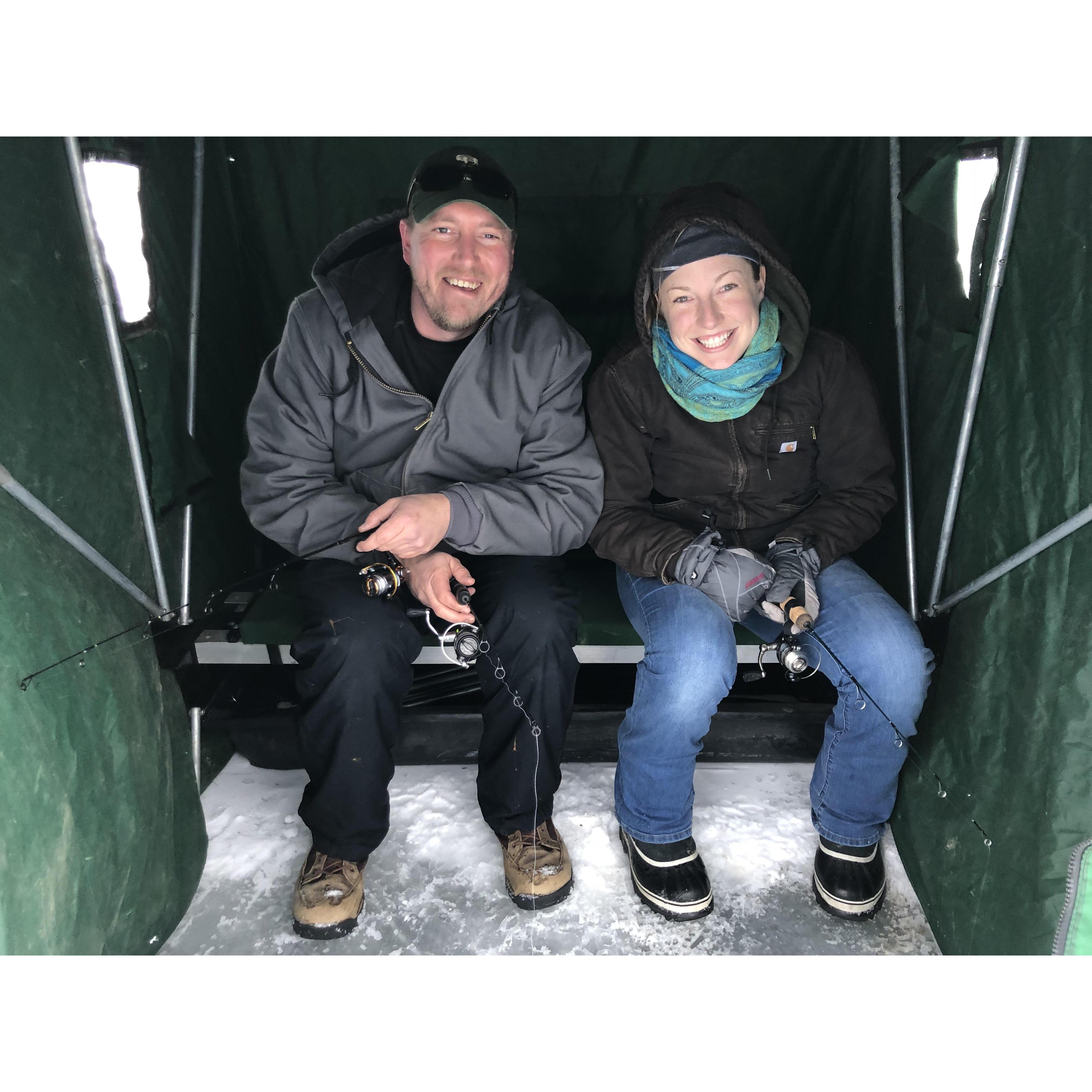 Jan. 2019- ice fishing!