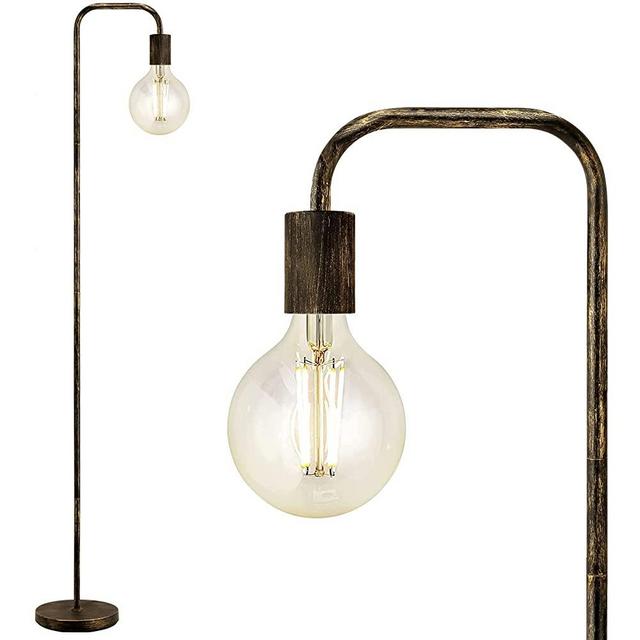 BoostArea Floor Lamp, Industrial Floor Lamp, 63 Inch Antique Bronze Standing Lamp, E26 Socket, Whole Metal, ETL Listed, Modern Stand Up Lamp for Bedroom, Living Room, Minimalist, Vintage, Mid Century