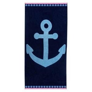 XL Anchor Beach Towel Navy Voyage