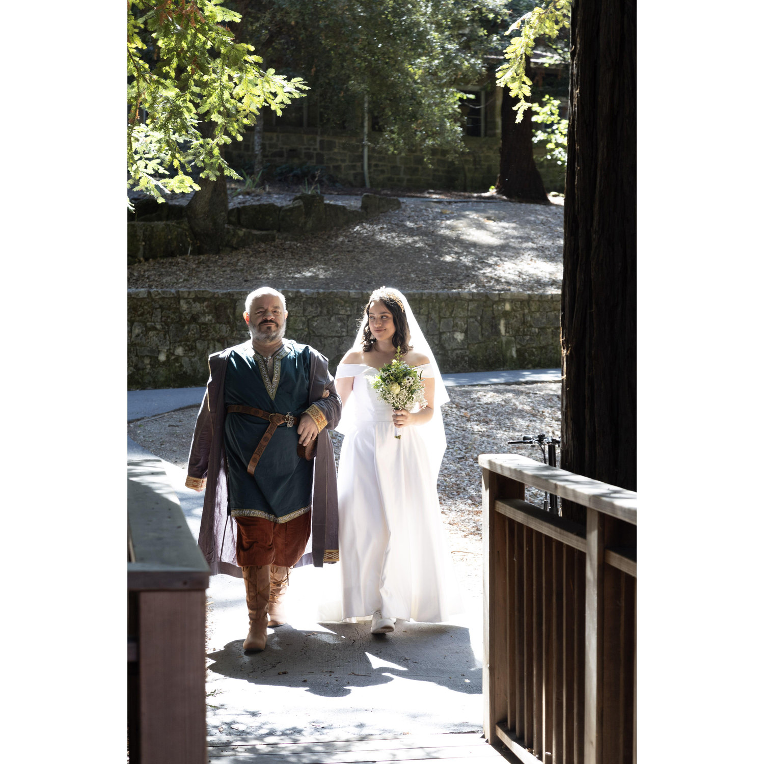 Father & Bride walking down the aisle