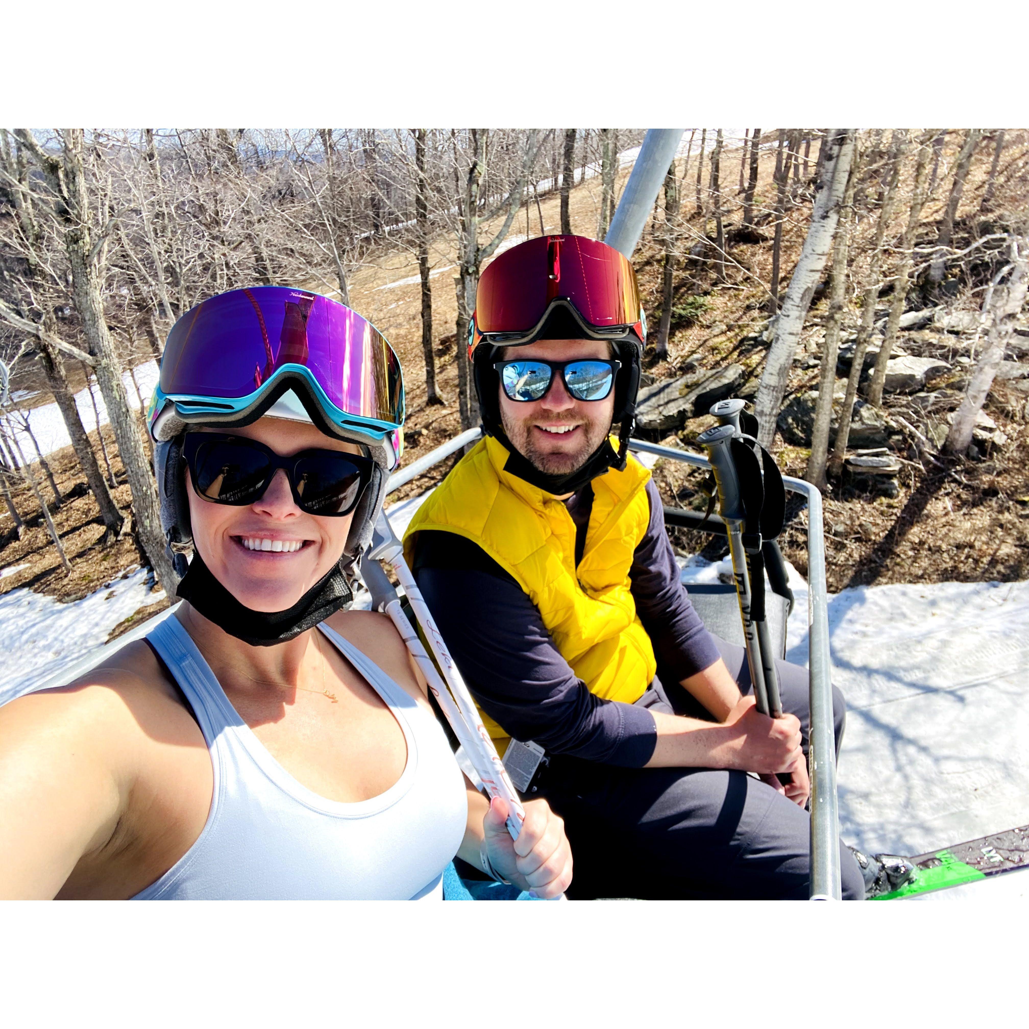 APR. 2021 - Spring skiing at Stratton Mtn. 