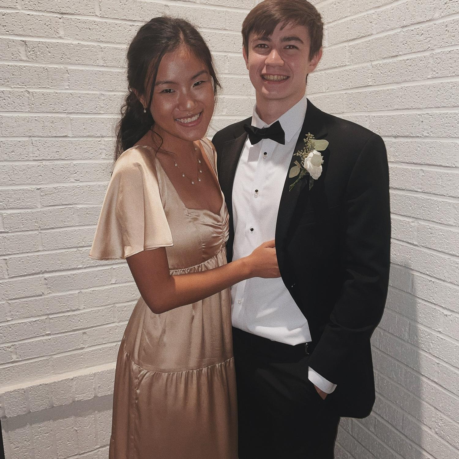 Fall 2024: More weddings! We both were able to stand and watch and celebrate the bride and groom.