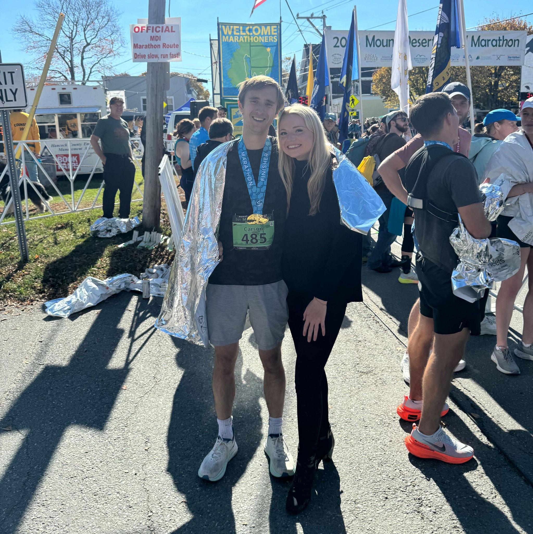 October 20, 2024. And Carson runs a marathon!