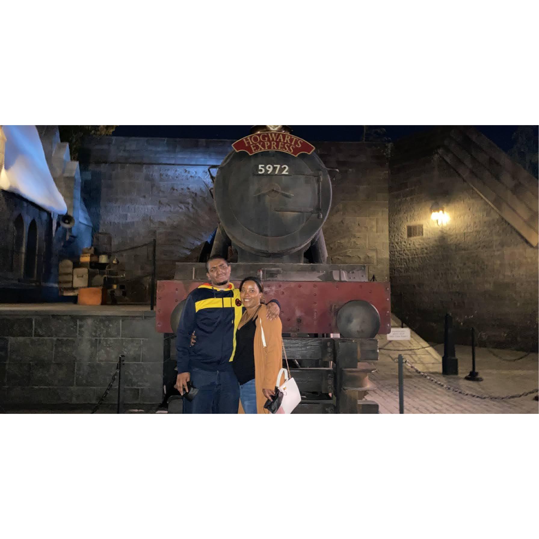 First double date at Universal Studios