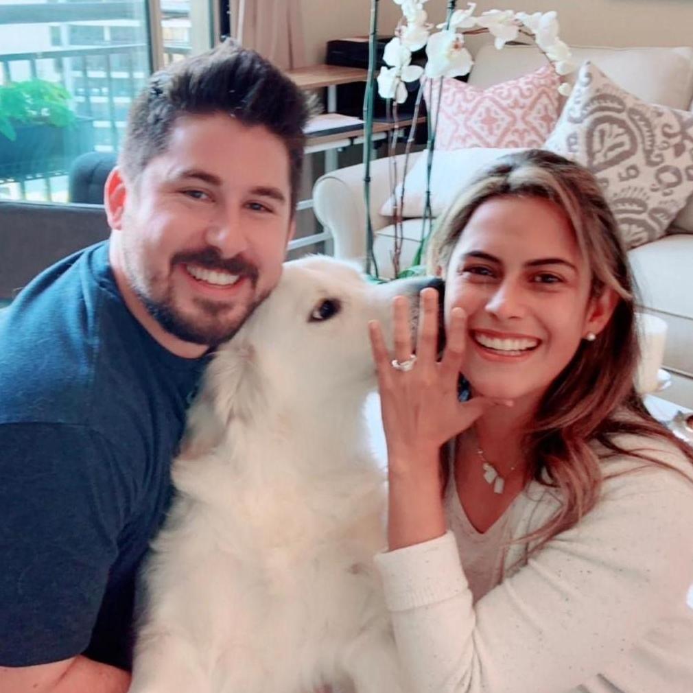 The day of the proposal, one of the best day of our lives