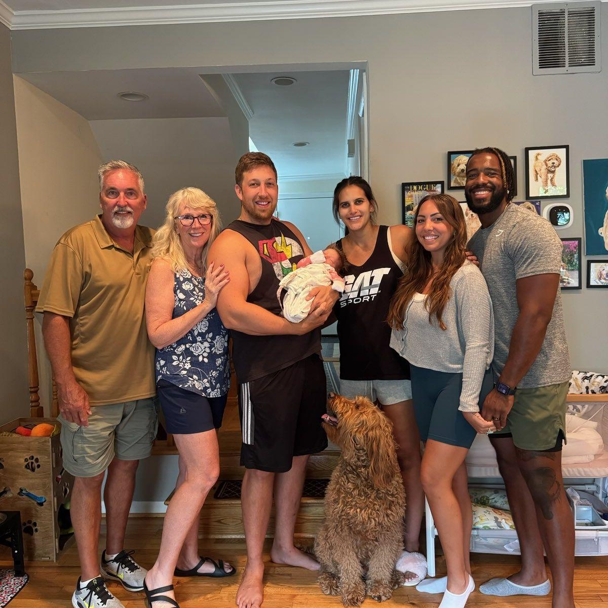 First family photo with our newest family member, little niece Livi!