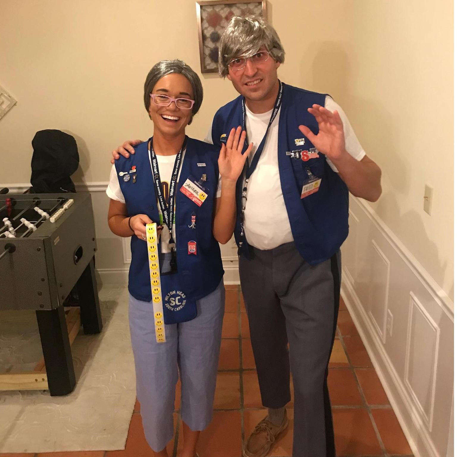 Our favorite Halloween costume- Walmart Greeters!