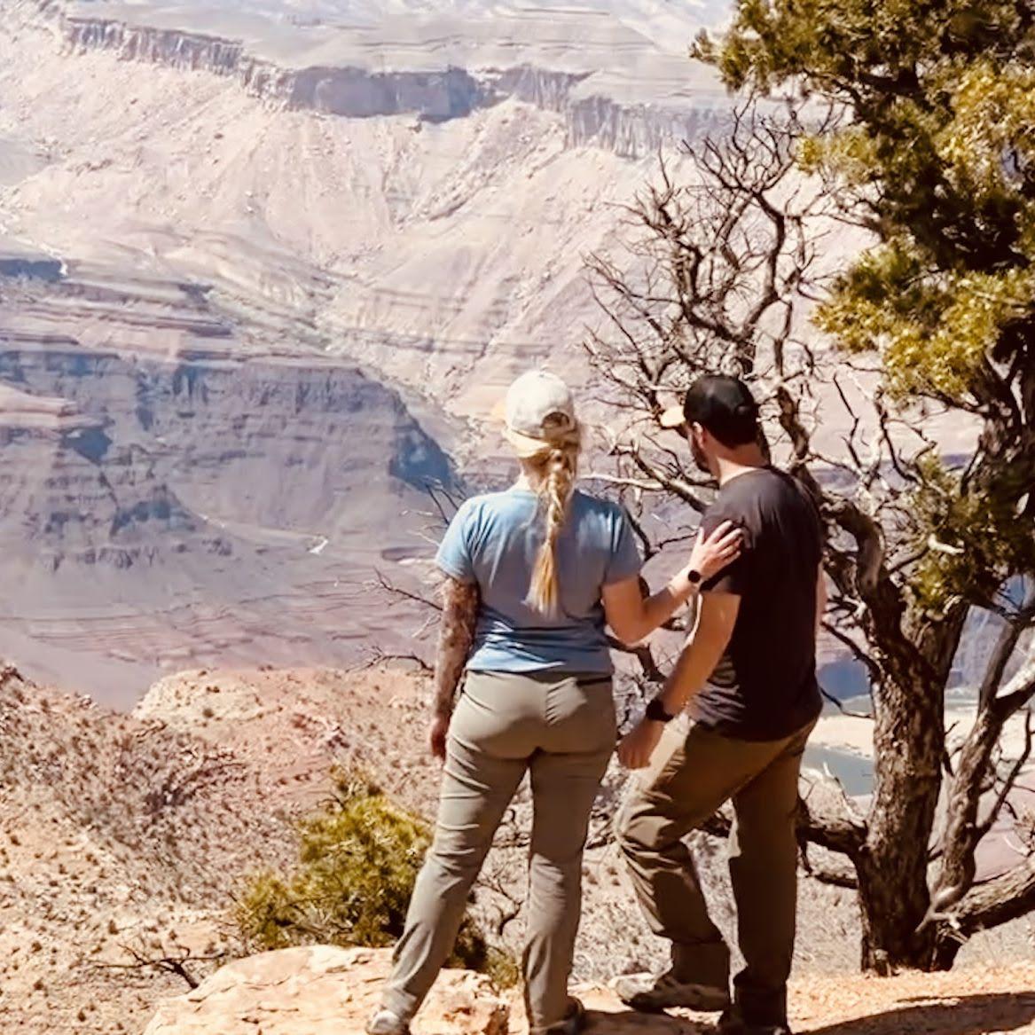 A candid shot at the Grand Canyon from Roxanne