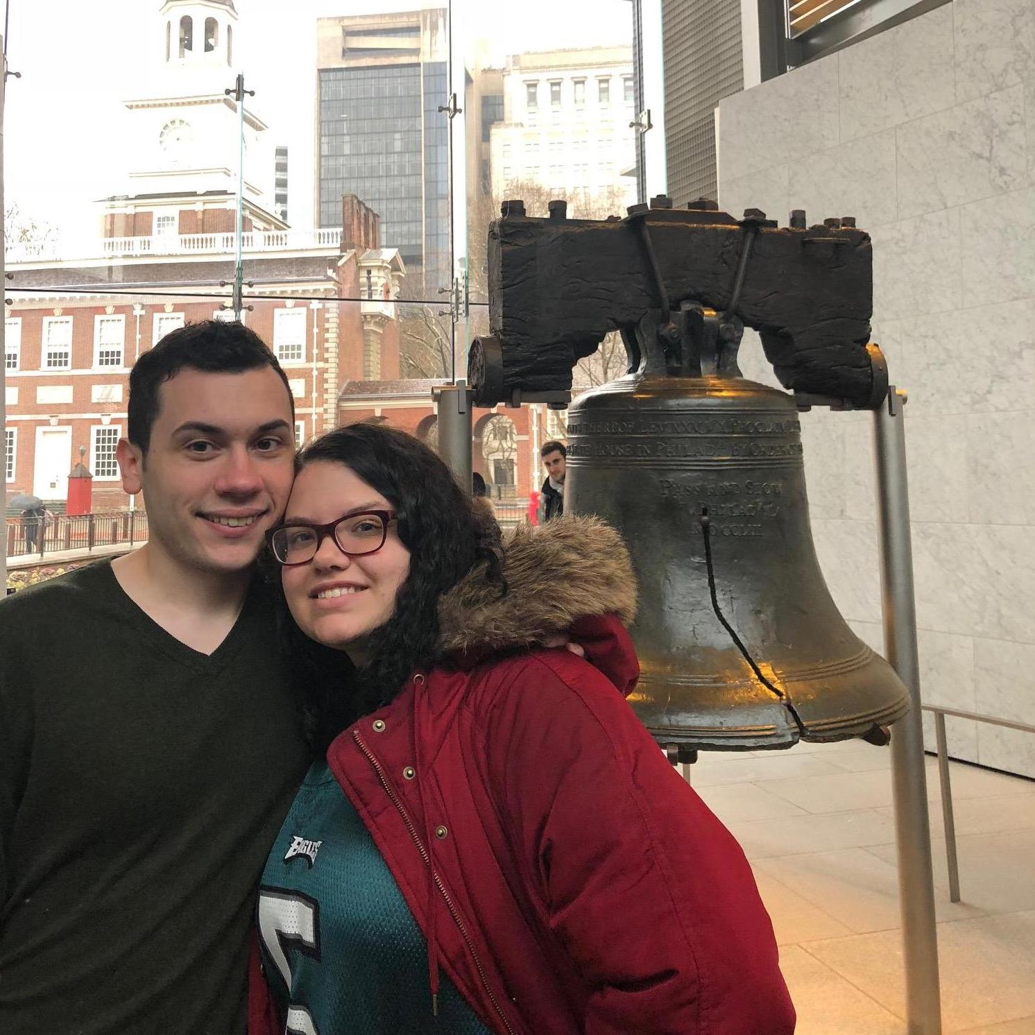 This is from one of our first trips to Philly together. The Eagles won the Super Bowl later that day.  Go birds!