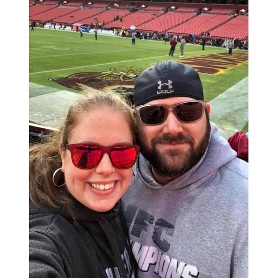In enemy territory at the Eagles vs. Redskins game. December 2019