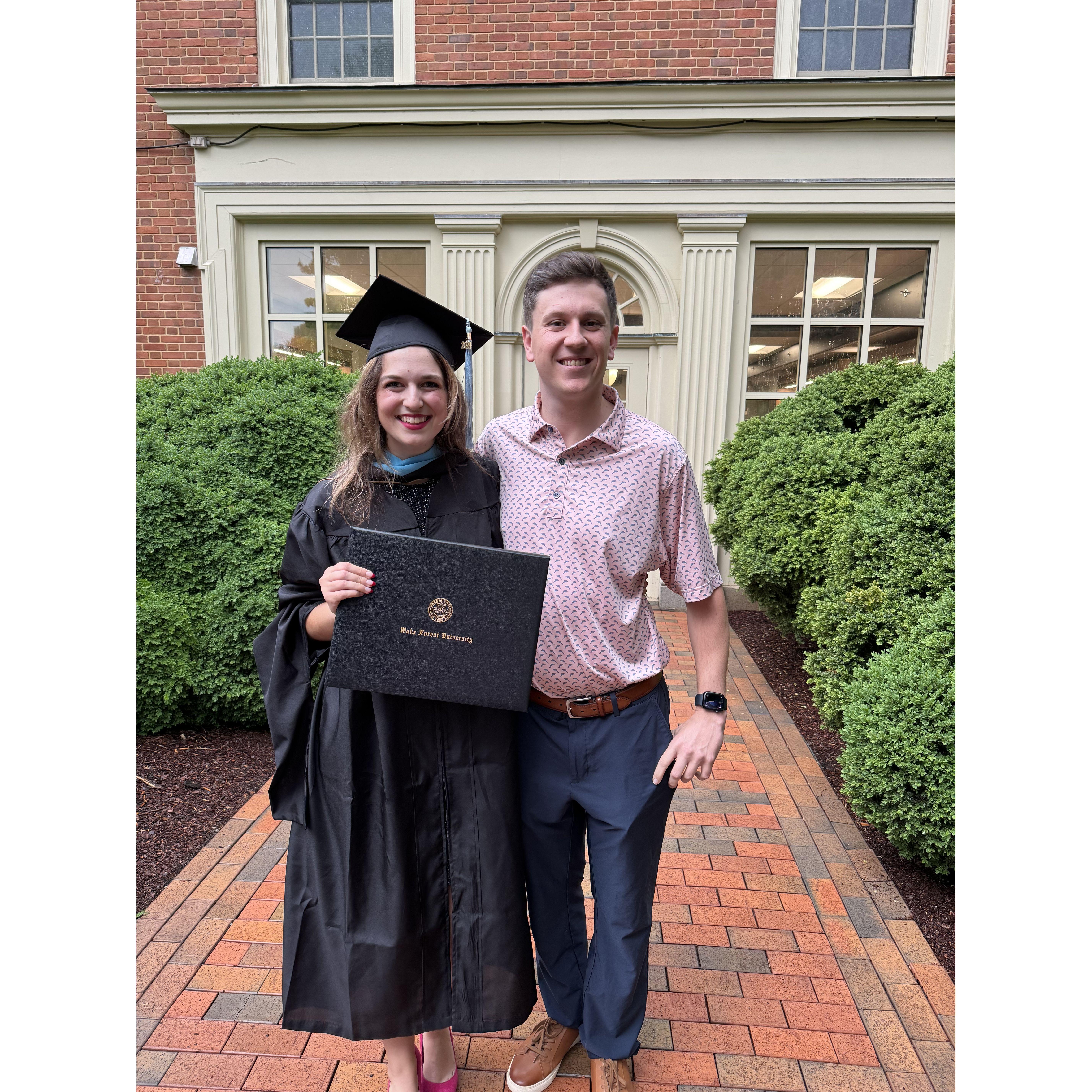 My graduation with my M.A.Ed