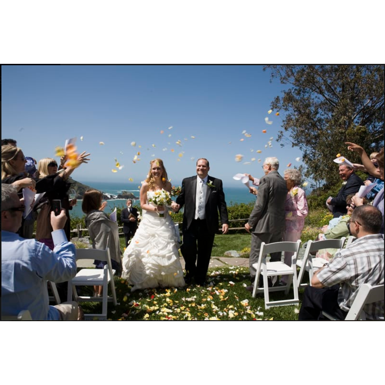 A wedding that was at the Albion River Inn