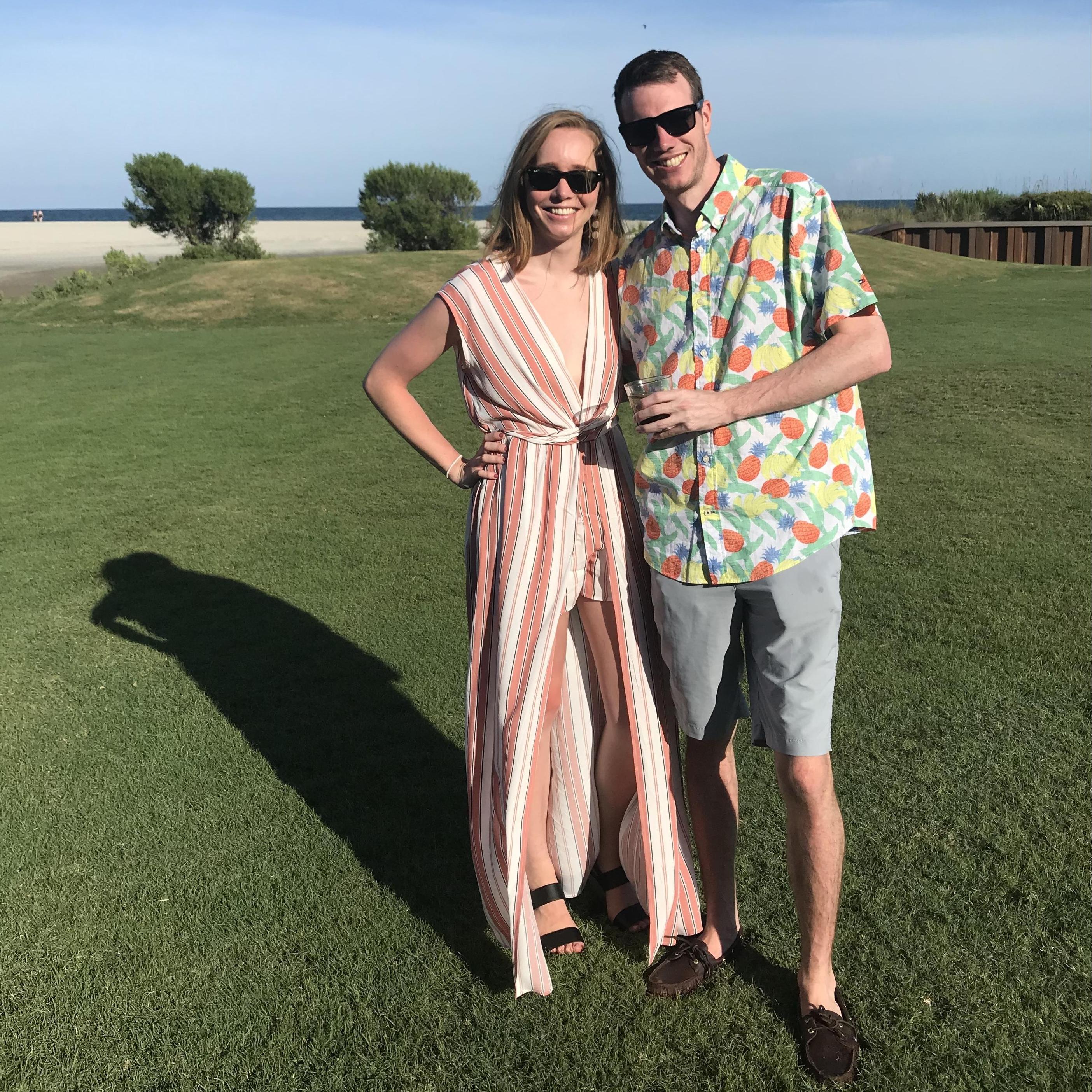 At a friend's beachside wedding in Myrtle Beach