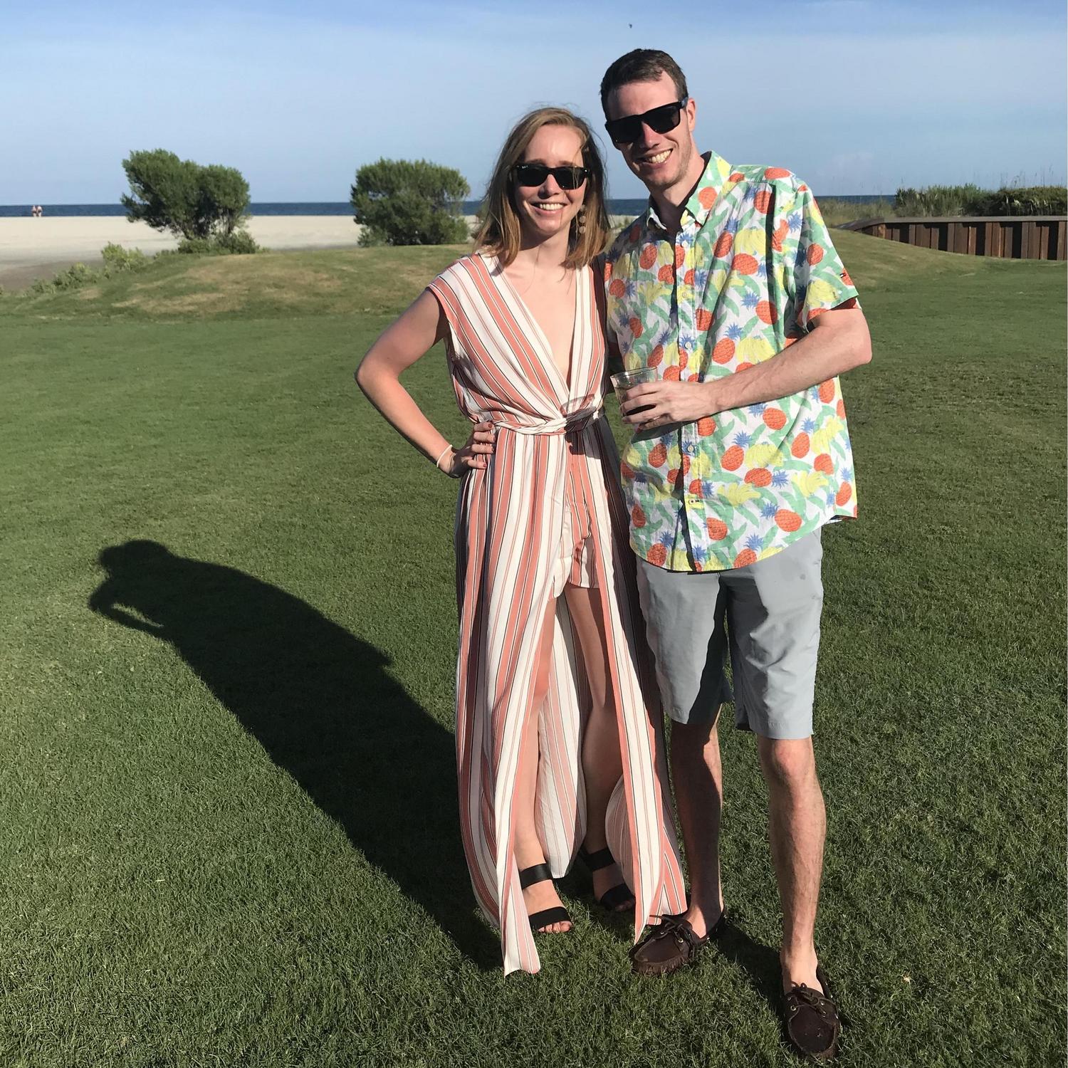 At a friend's beachside wedding in Myrtle Beach