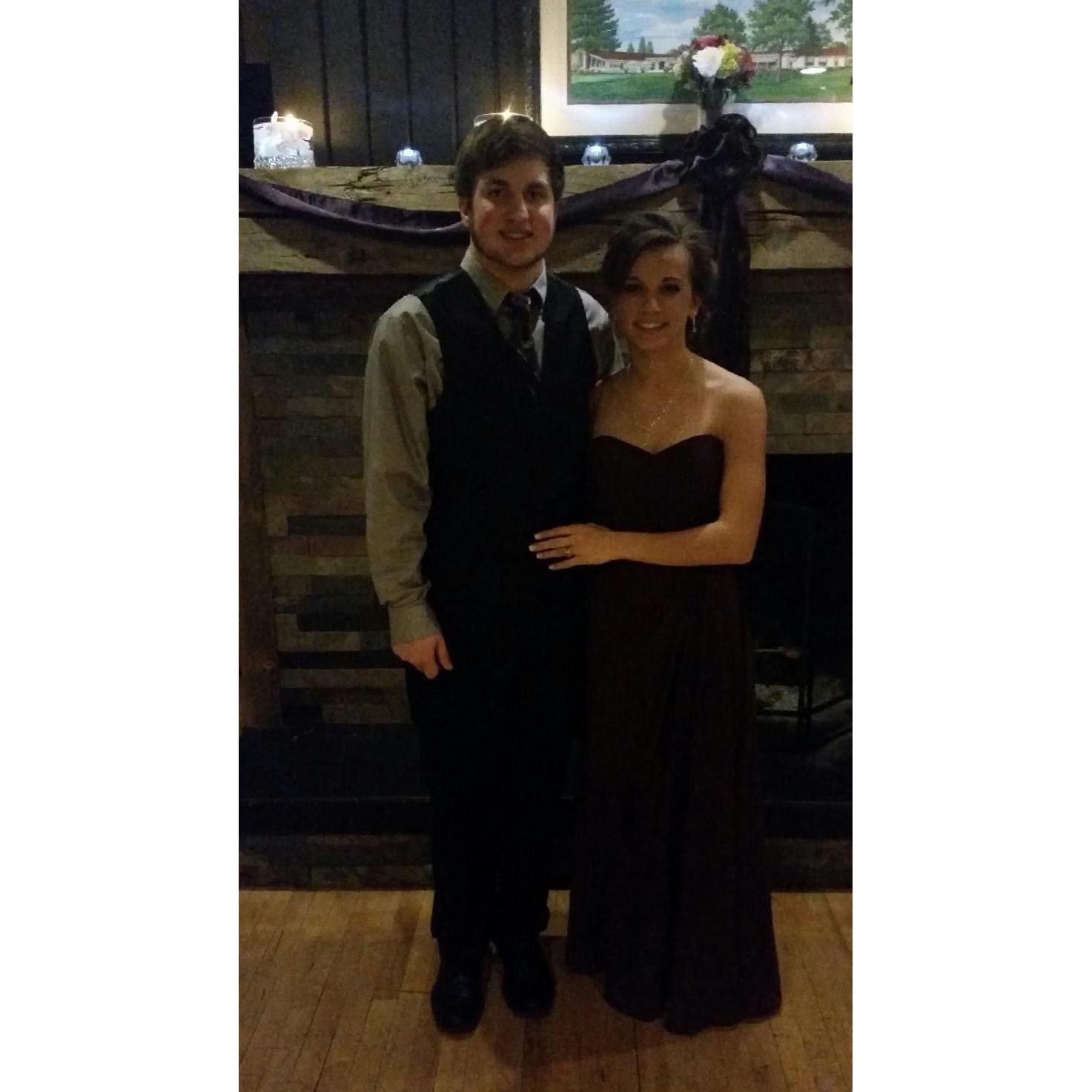 The first picture of the couple! They are 15 in this photo and had been dating less than a month. Cat took Reese as her date to her oldest brothers wedding. Foreshadowing???