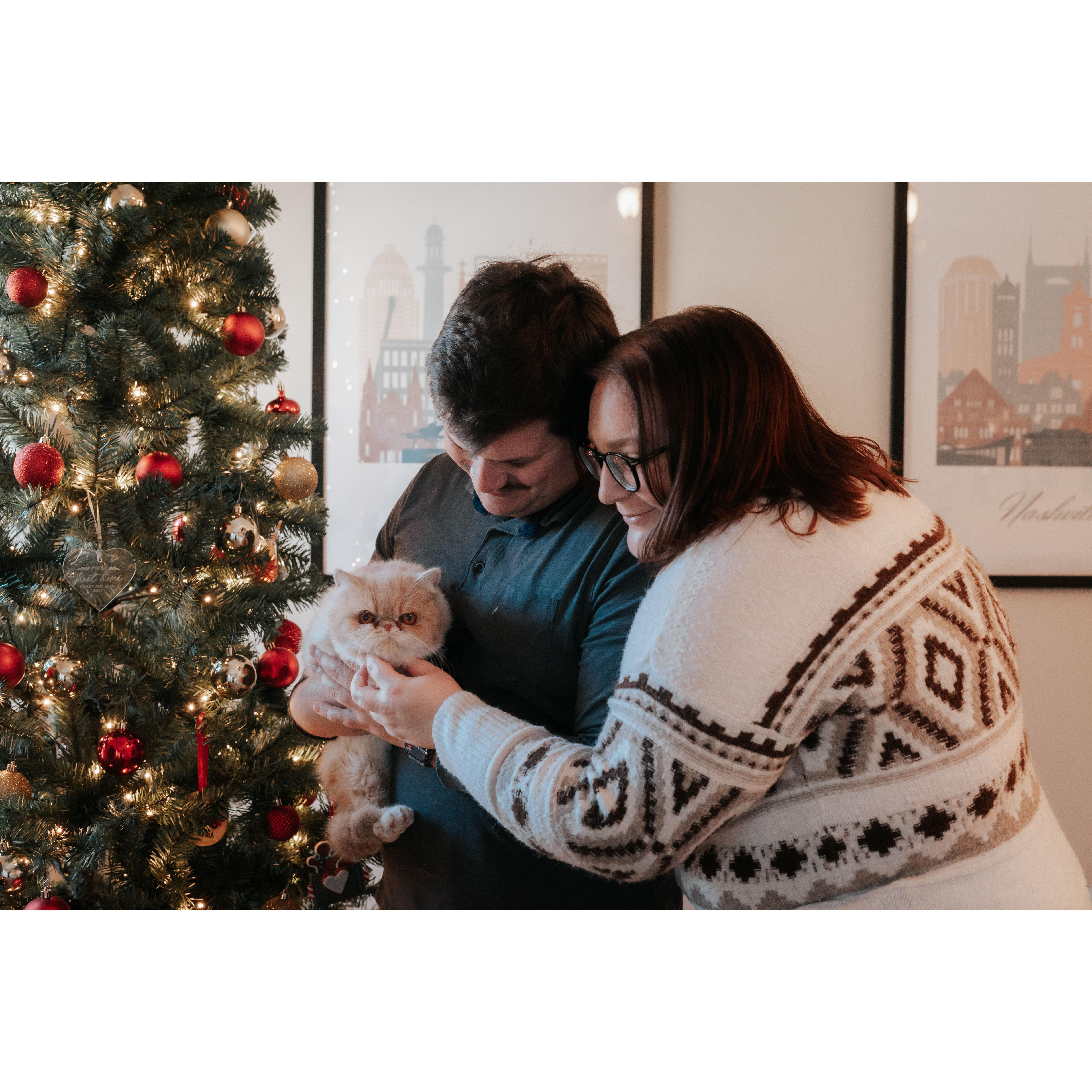 Christmas card 2024 - Our first Christmas with Miss Flo!