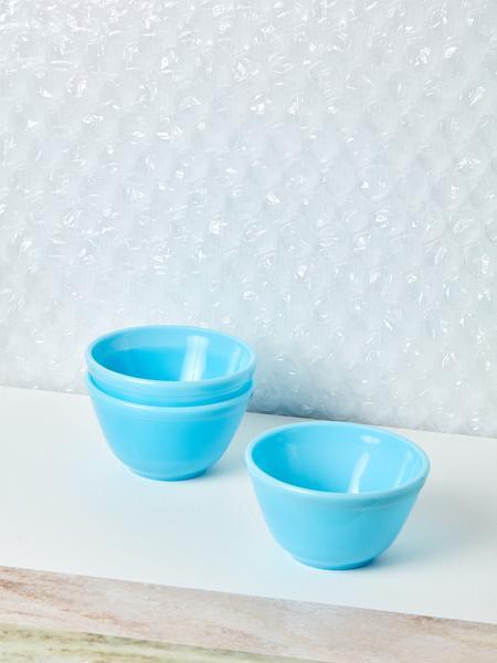 Blue Milk Glass Bowl (20 oz)
