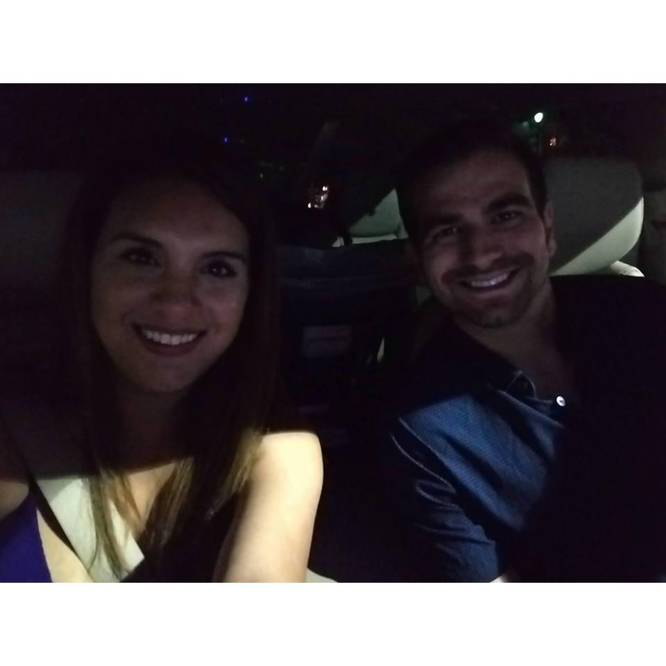 Enjoying my new Acura MDX on our 3rd wedding anniversary! Paul sold the mustang so Z and I could have more space.