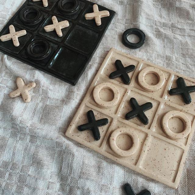 Tic Tac Toe Set, Black